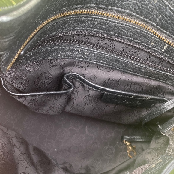 Michael Kors Black Pebbled Leather Shoulder Bag - Picture 8 of 10